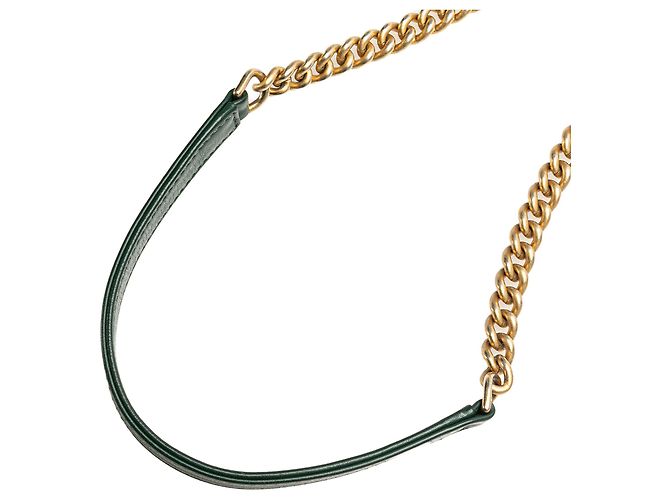 Camera Borsa a tracolla a doppia zip in pelle di vitello cucita verde e gros-grain con bottoni Chanel Verde scuro - vista 11