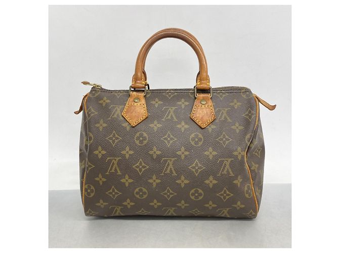 Borsa Louis Vuitton Monogram Speedy 25 Marrone - vista 12