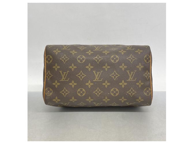 Borsa Louis Vuitton Monogram Speedy 25 Marrone - vista 3
