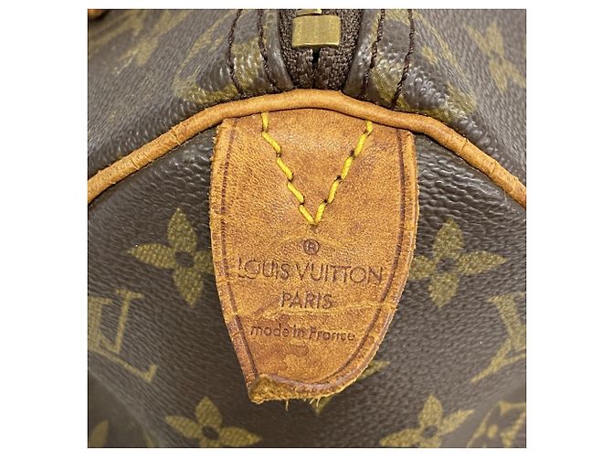 Borsa Louis Vuitton Monogram Speedy 25 Marrone - vista 5