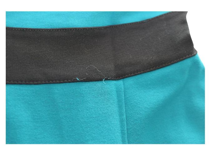 French Connection Mini-Kleid aus Viskose Blau Schwarz Größe 12 - Ansicht 11