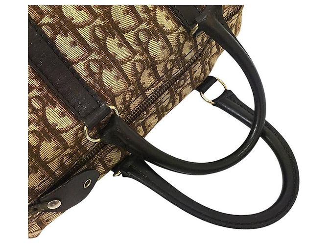 Borsa da viaggio mini Boston in monogramma marrone Christian Dior - vista 6
