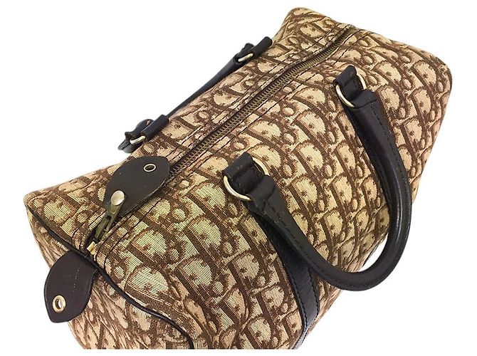 Borsa da viaggio mini Boston in monogramma marrone Christian Dior - vista 7
