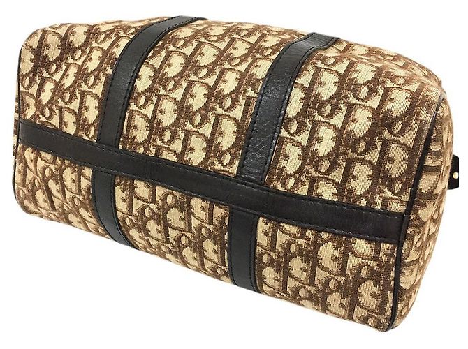 Borsa da viaggio mini Boston in monogramma marrone Christian Dior - vista 8