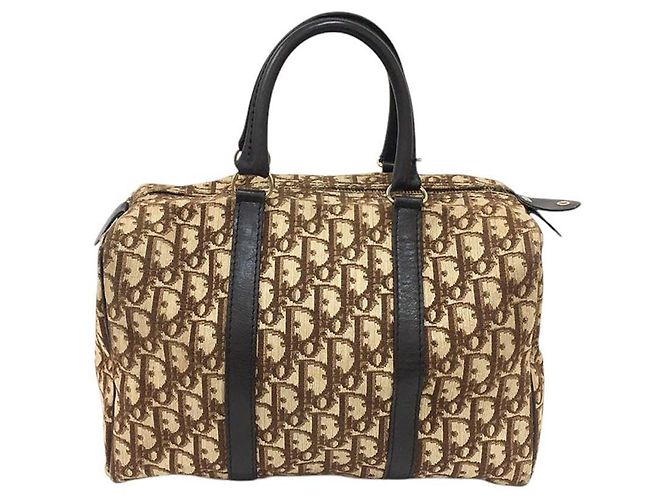 Borsa da viaggio mini Boston in monogramma marrone Christian Dior - vista 9