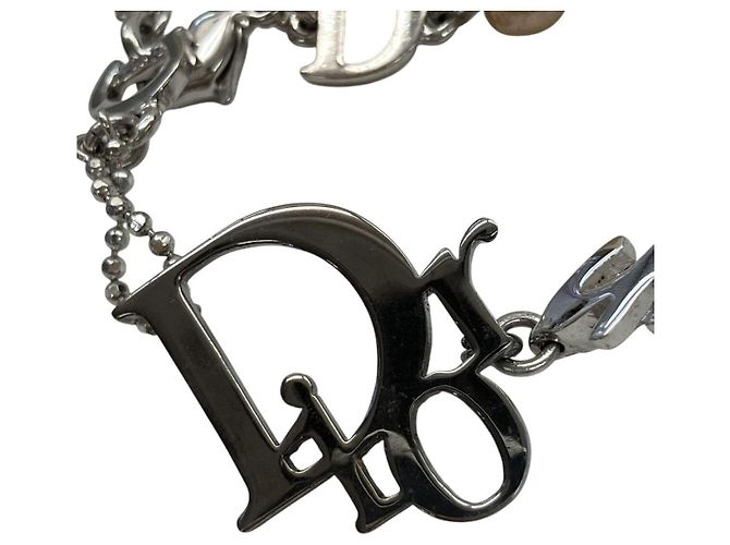Perlenkette mit silbernem Logo von Christian Dior - Ansicht 3