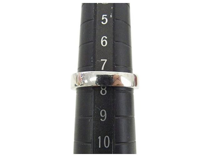 Silberne Strass-Logo-Ring von Christian Dior - Ansicht 3