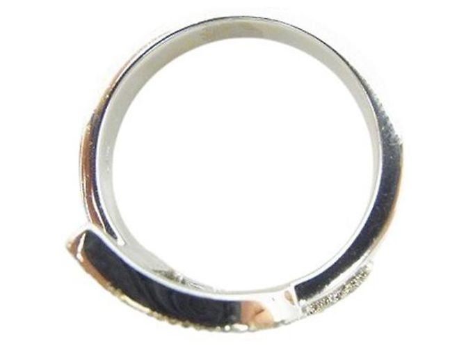 Silberne Strass-Logo-Ring von Christian Dior - Ansicht 4