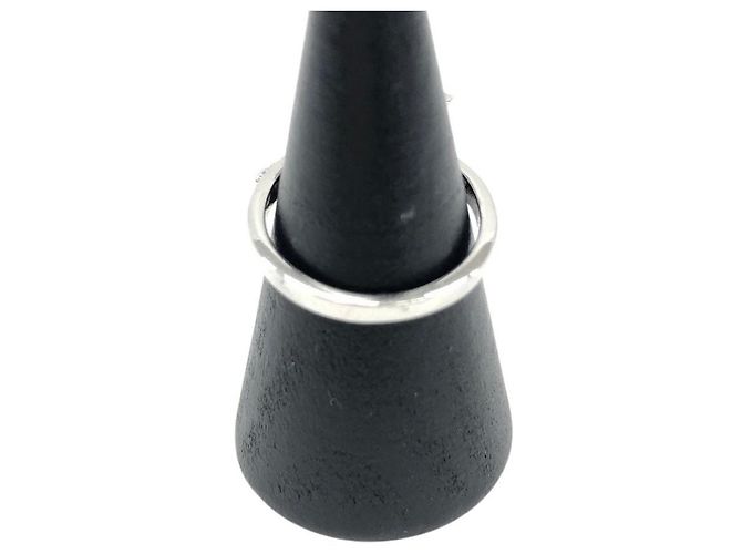 Christian Dior Silberne Ring mit Strass-Stern-Logo - Ansicht 2