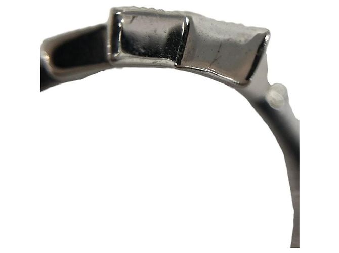 Christian Dior Silberne Ring mit Strass-Stern-Logo - Ansicht 6