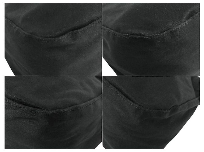 Borsa a spalla Fendi Mamma Baguette nera argento logo golf Nero - vista 6