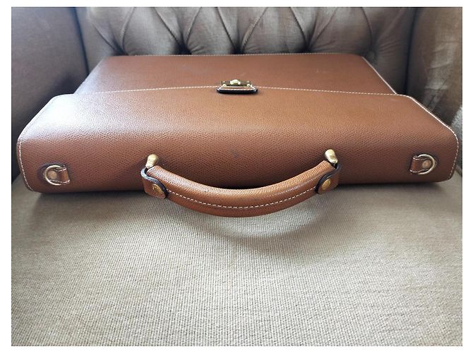 Le Tanneur document holder in camel leather - vue 11