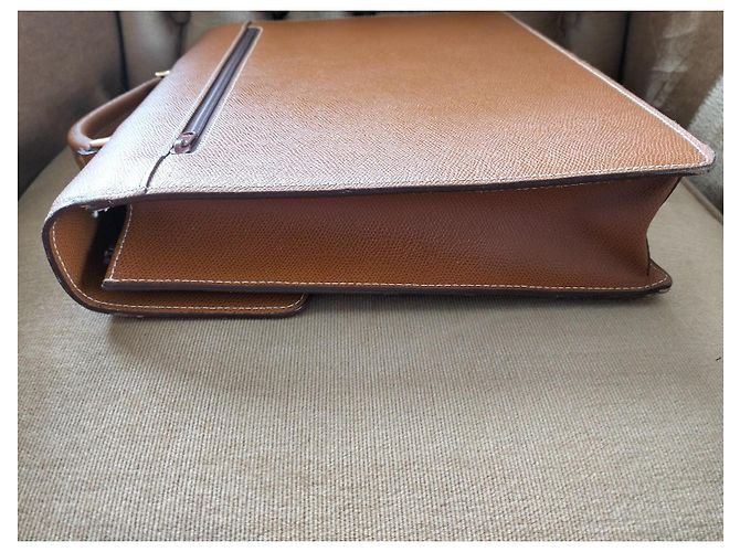 Le Tanneur document holder in camel leather - vue 13