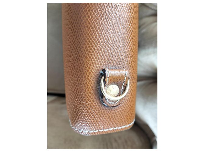 Le Tanneur document holder in camel leather - vue 4