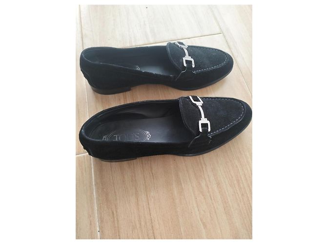Ballerine in suede nero di Tod's - vista 6