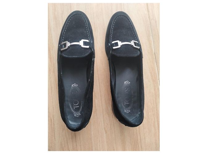 Ballerine in suede nero di Tod's - vista 8