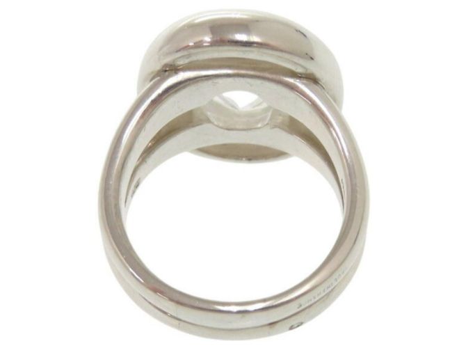 Ring Hermès Anello Hermes Gaucho in Argento 925 con Topazio Bianco - vista 6