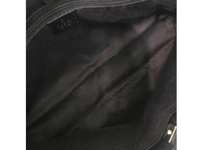 Borsa tote in tela GG nera Gucci Nero - vista 7