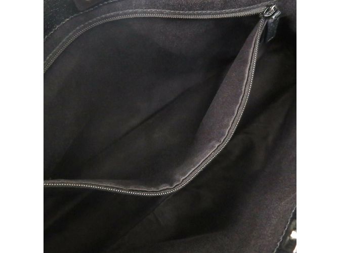 Borsa tote in tela GG nera Gucci Nero - vista 8
