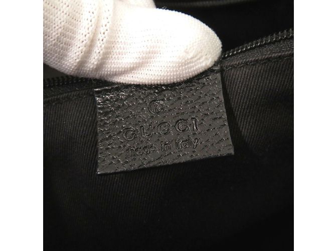 Borsa tote in tela GG nera Gucci Nero - vista 9