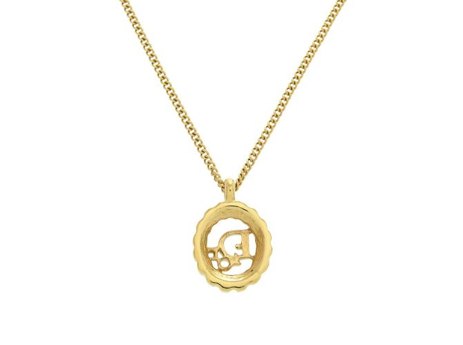Colar de pedra dourada Christian Dior 0898 Dourado - vista 4