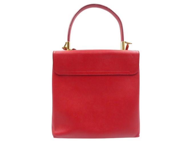 Borsa in pelle Salvatore Ferragamo Gancini AQ-21 0160 Rosso - vista 3