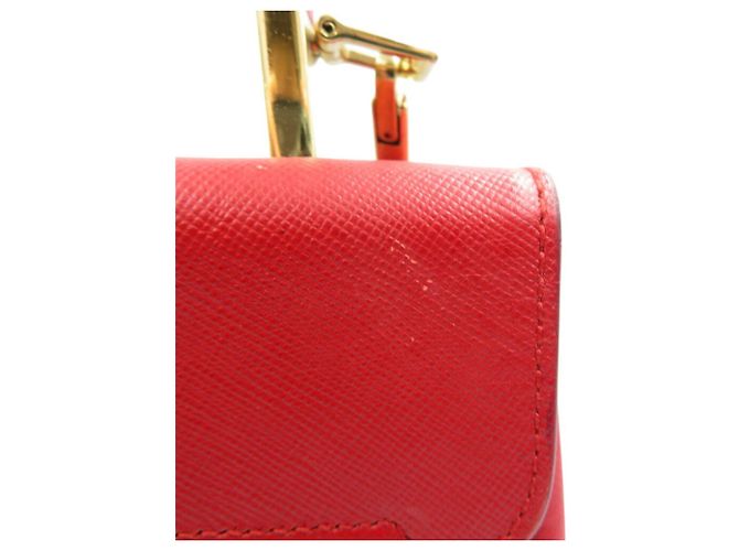 Borsa in pelle Salvatore Ferragamo Gancini AQ-21 0160 Rosso - vista 6