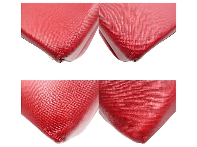 Borsa in pelle Salvatore Ferragamo Gancini AQ-21 0160 Rosso - vista 9
