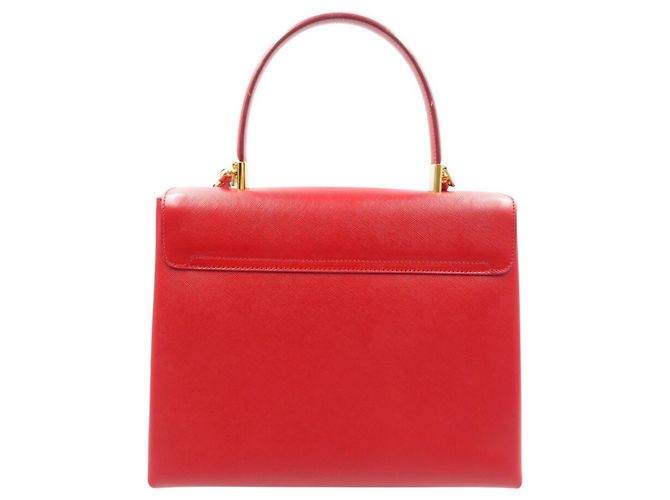 Borsa in pelle Salvatore Ferragamo Gancini AF-21 0290 Rosso - vista 3