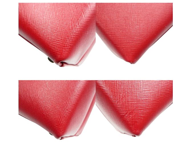 Borsa in pelle Salvatore Ferragamo Gancini AF-21 0290 Rosso - vista 7