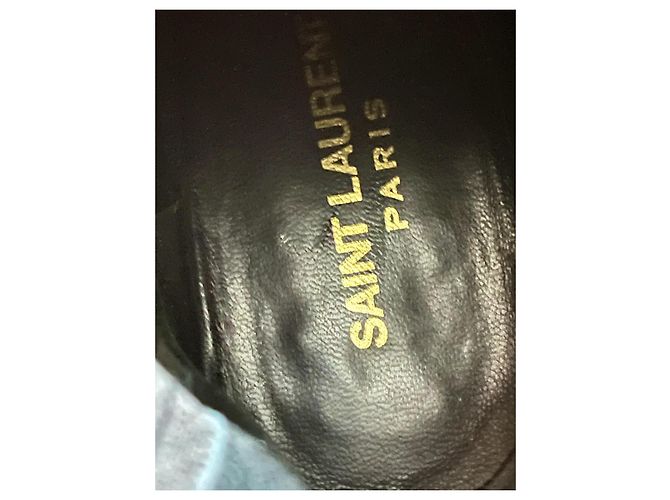 Saint Laurent Stivaletti Chelsea Lou in pelle nera Nero - vista 10