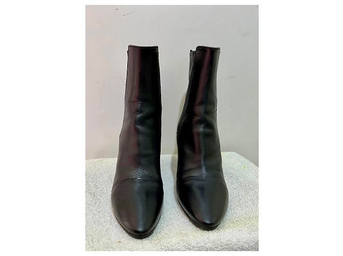 Saint Laurent Stivaletti Chelsea Lou in pelle nera Nero - vista 11
