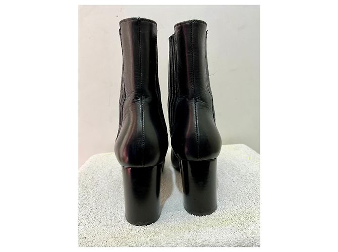Saint Laurent Stivaletti Chelsea Lou in pelle nera Nero - vista 2