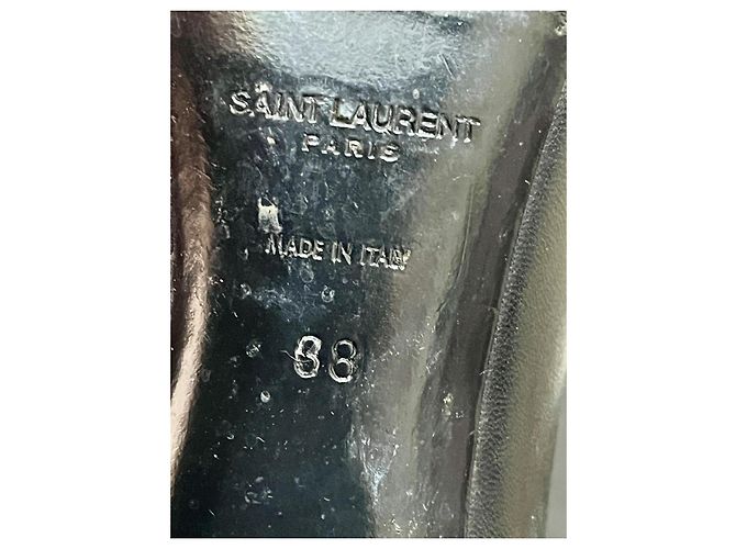 Saint Laurent Stivaletti Chelsea Lou in pelle nera Nero - vista 4