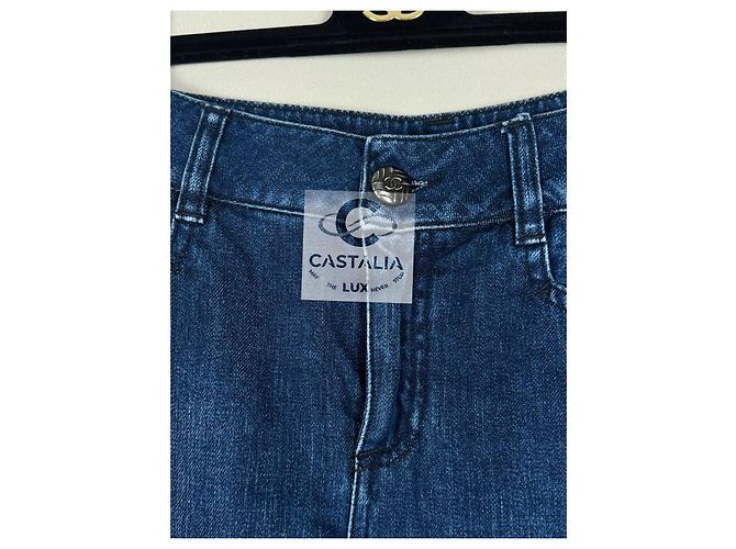 Chanel CC Knopf Bicolor Jeans 36 FR Mehrfarben - Ansicht 5