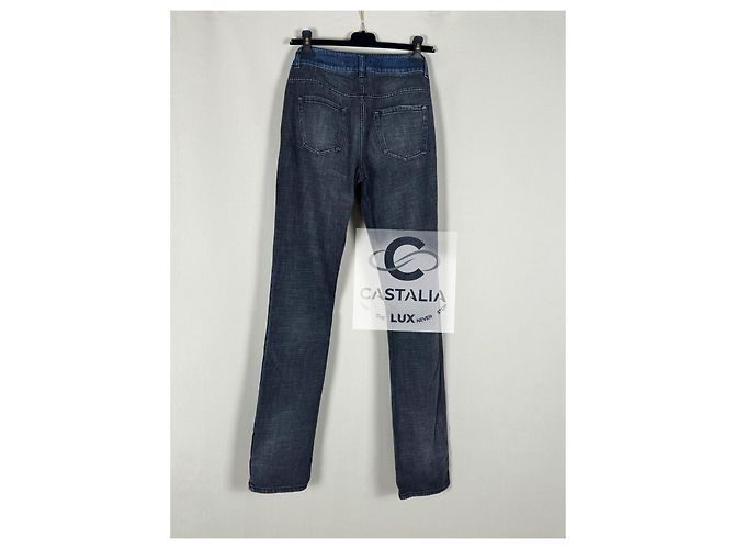 Chanel CC Knopf Bicolor Jeans 36 FR Mehrfarben - Ansicht 7