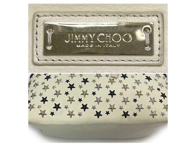 Borsa tote in pelle crema e bianca Jimmy Choo Bianco Crudo - vista 6