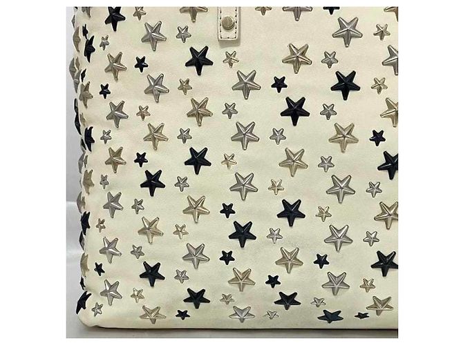 Borsa tote in pelle crema e bianca Jimmy Choo Bianco Crudo - vista 8