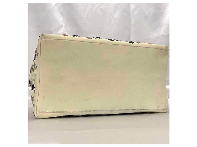 Borsa tote in pelle crema e bianca Jimmy Choo Bianco Crudo - vista 9