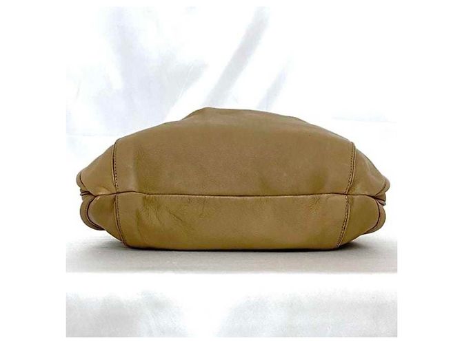 Borsa a spalla in pelle beige e marrone Chloé - vista 7