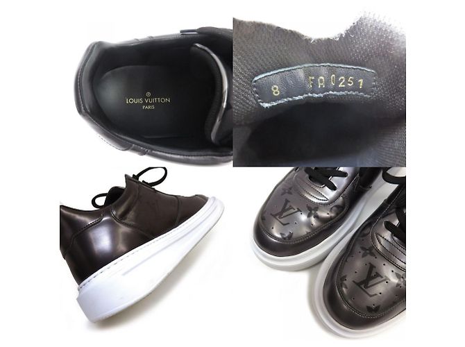 Sneaker metallici Monogram della linea Beverly Hills di Louis Vuitton Marrone - vista 5