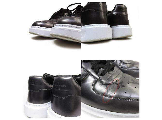 Sneaker metallici Monogram della linea Beverly Hills di Louis Vuitton Marrone - vista 6