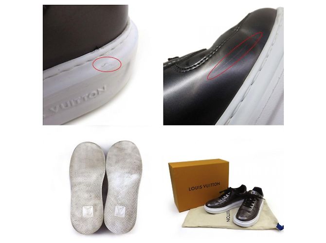 Sneaker metallici Monogram della linea Beverly Hills di Louis Vuitton Marrone - vista 7