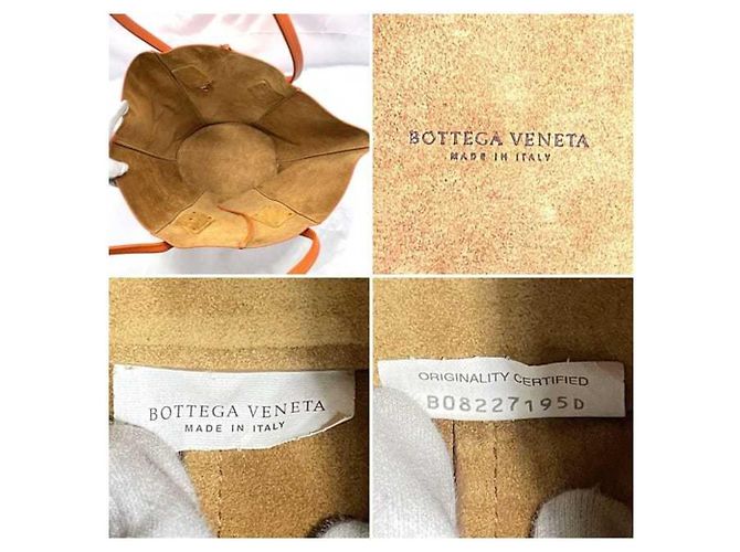 Oranger Leder-Shopper von Bottega Veneta - Ansicht 6
