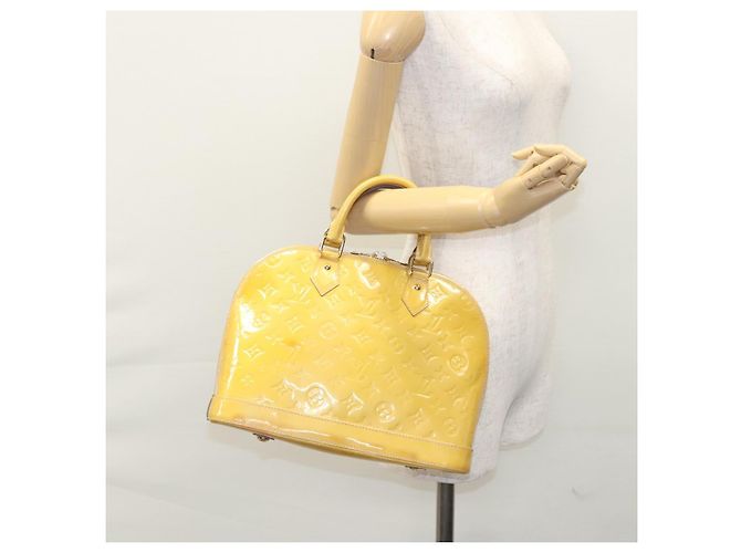 LOUIS VUITTON Monogram Vernis Alma PM Borsa a mano 2way Dunne M90170 LV Auth KD187 - vista 24