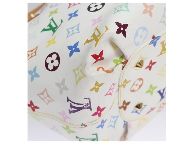 LOUIS VUITTON Monogramm Multicolor Annie GM Tote Bag Weiß M40303 LV Auth BA798M - Ansicht 10