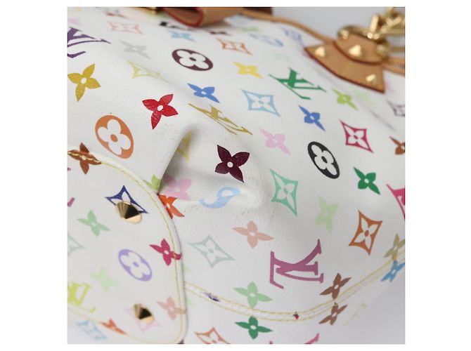 LOUIS VUITTON Monogramm Multicolor Annie GM Tote Bag Weiß M40303 LV Auth BA798M - Ansicht 11