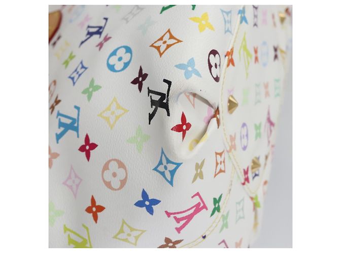 LOUIS VUITTON Monogramm Multicolor Annie GM Tote Bag Weiß M40303 LV Auth BA798M - Ansicht 12