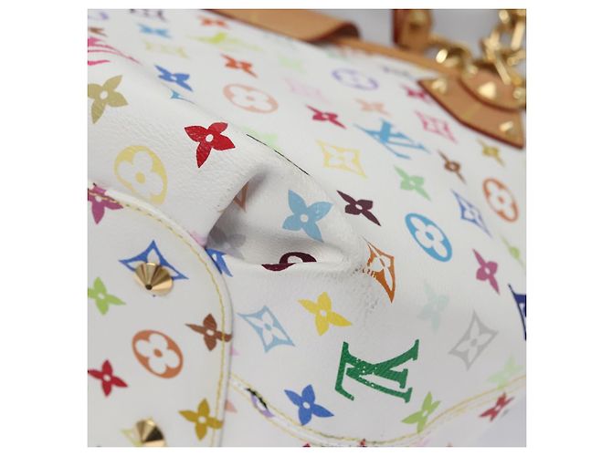 LOUIS VUITTON Monogramm Multicolor Annie GM Tote Bag Weiß M40303 LV Auth BA798M - Ansicht 13