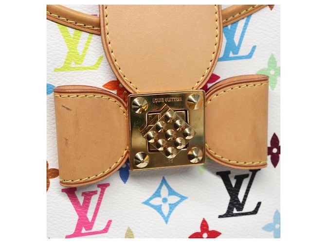 LOUIS VUITTON Monogramm Multicolor Annie GM Tote Bag Weiß M40303 LV Auth BA798M - Ansicht 14